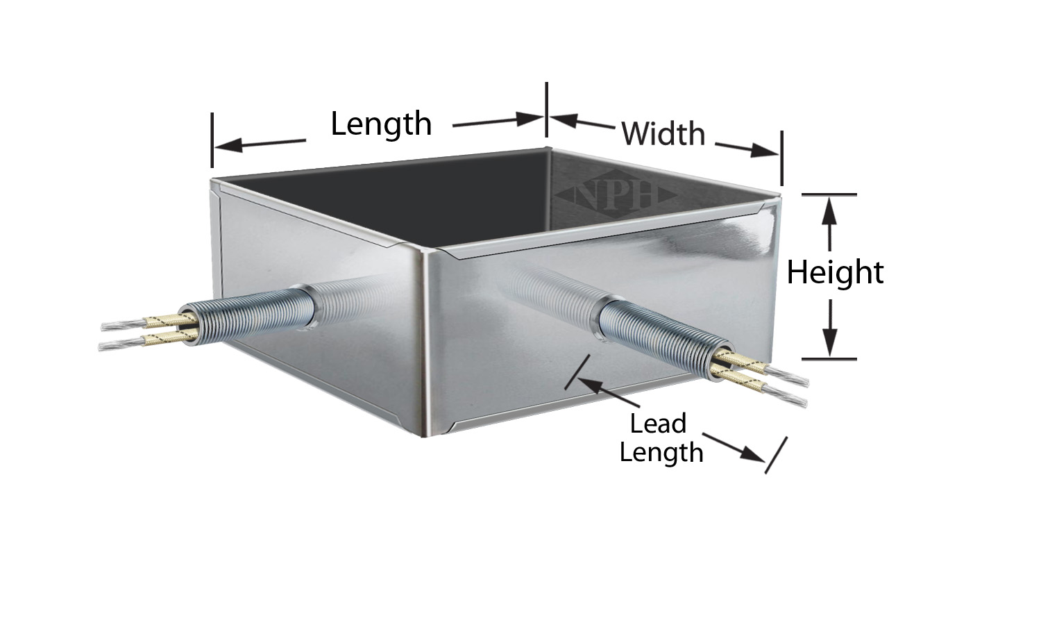 Rectangular band heater mica, extrusion die heater